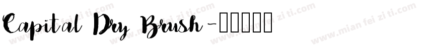 Capital Dry Brush字体转换
